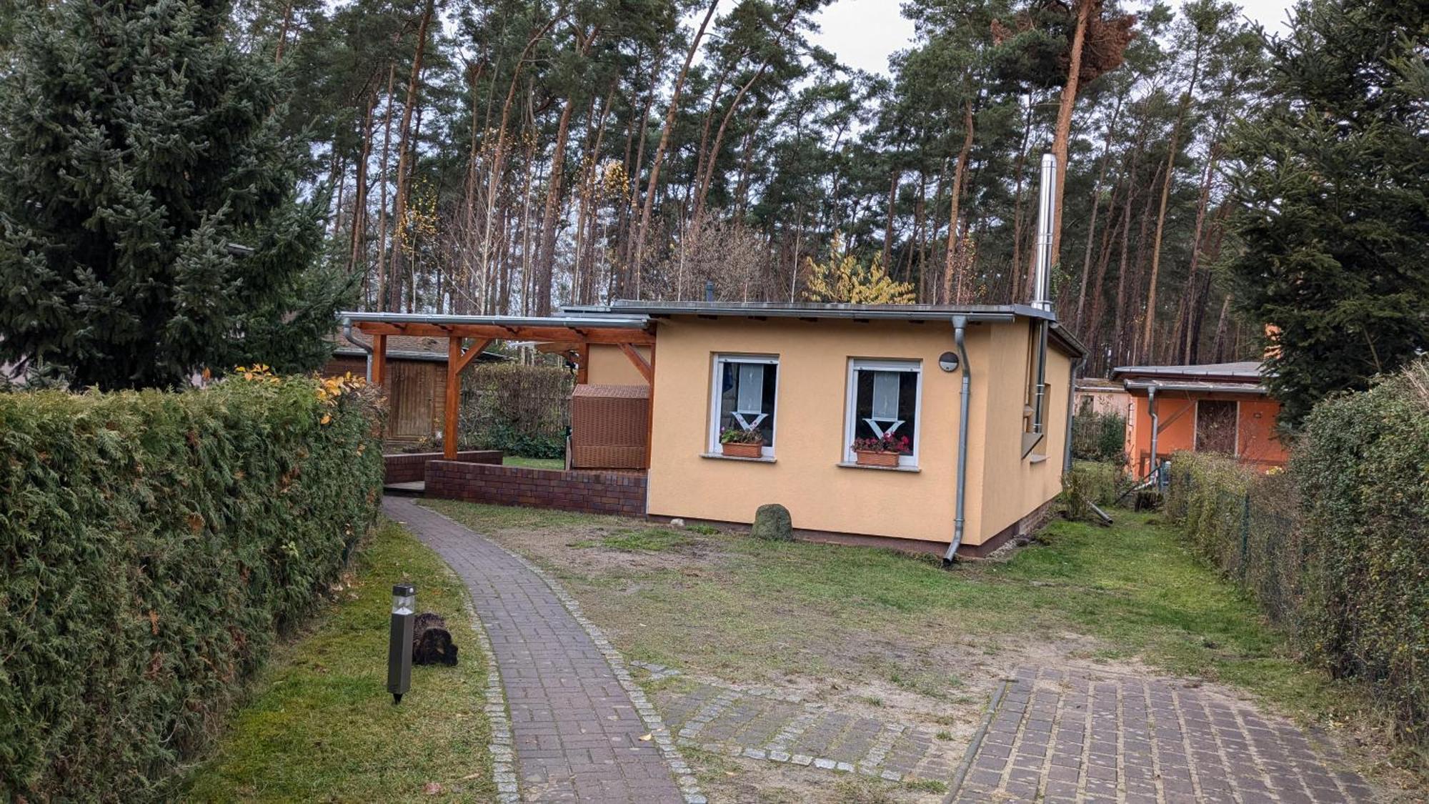 Spreewaldhaeuser Golinski Mit Kamin Am Neuendorfer See Alt Schadow Buitenkant foto