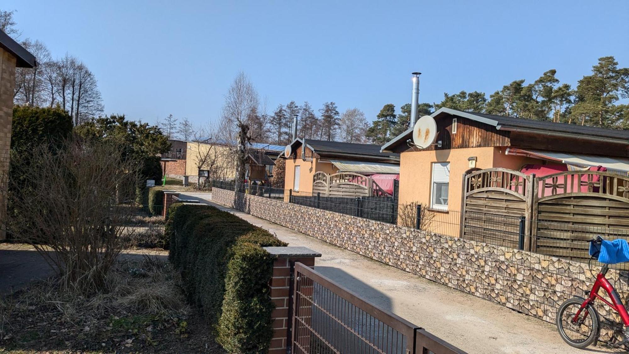 Spreewaldhaeuser Golinski Mit Kamin Am Neuendorfer See Alt Schadow Buitenkant foto
