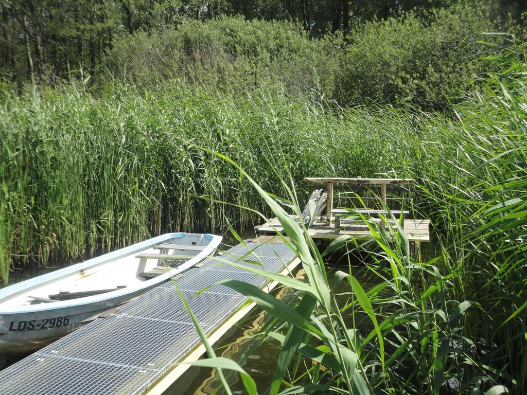 Spreewaldhaeuser Golinski Mit Kamin Am Neuendorfer See Alt Schadow Buitenkant foto